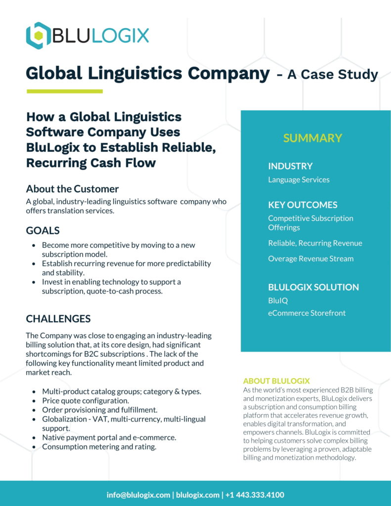 Global Linguistics Company BluLogix Case Study
